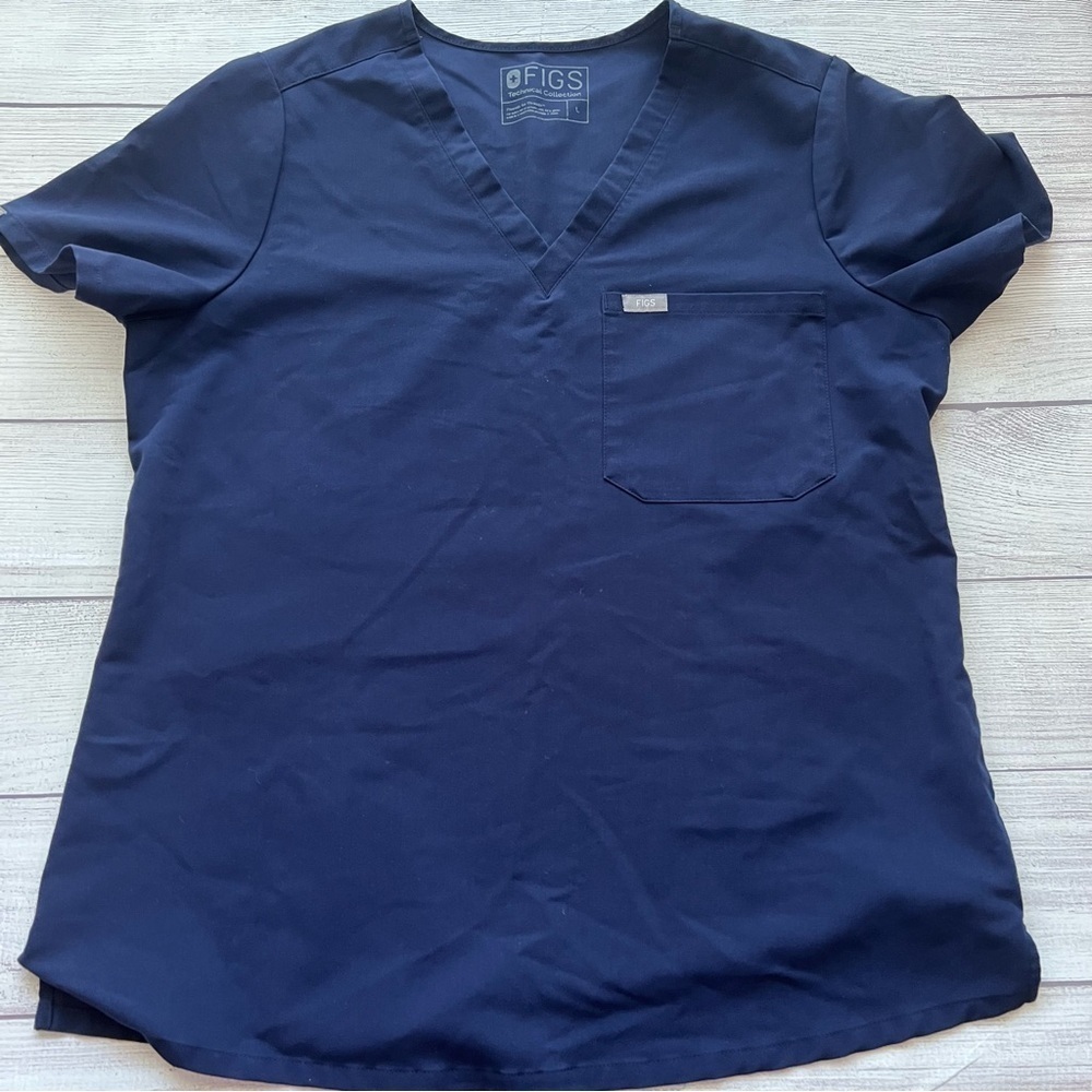 Figs One Pocket Scrub Top Women’s Size Large